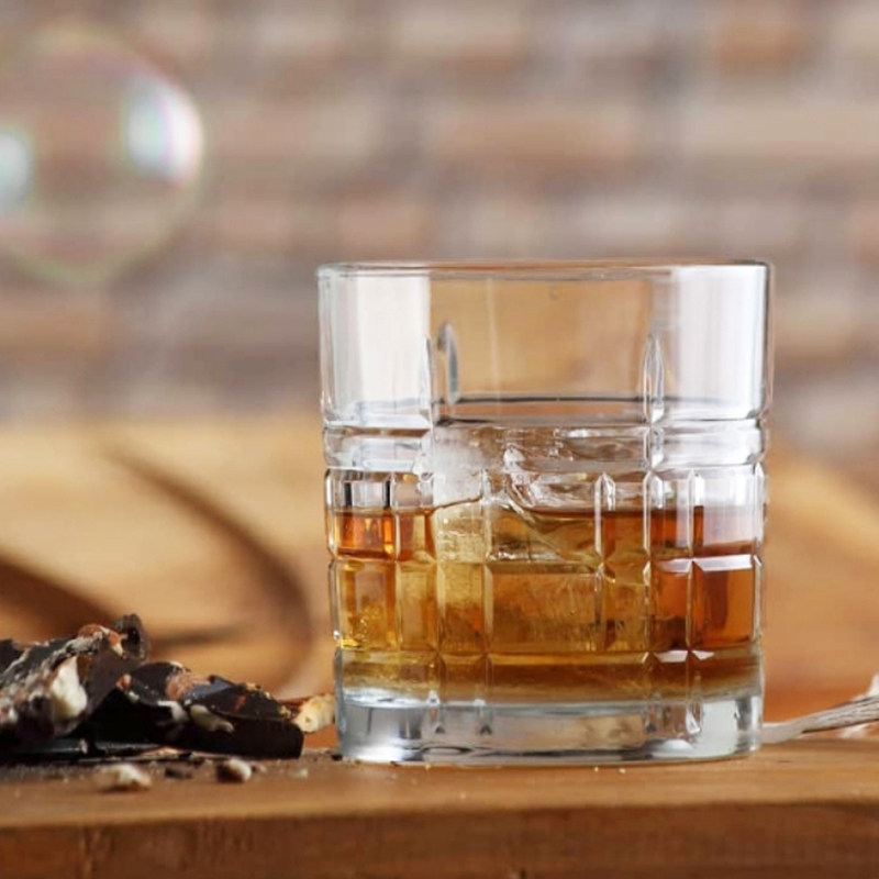 宫廷风刻花古典进口果汁玻璃酒杯