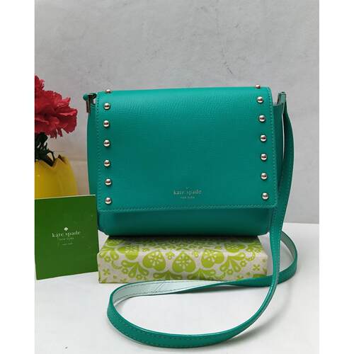 kate spade New York Sanders Pl Avva真皮铆钉斜挎包