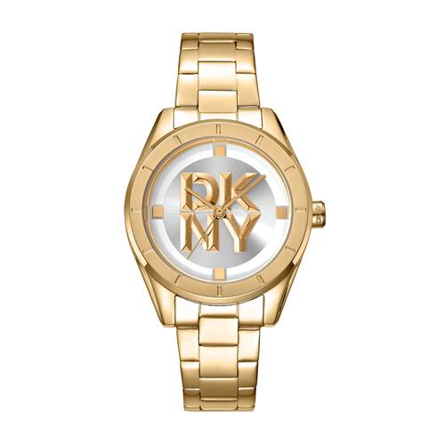 DKNY唐可娜儿女士Logo 34mm石英手表DK5L016M0065
