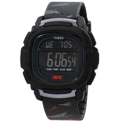 天美时Timex TW2V85200JR男手表UFC Command石英数字的黑色