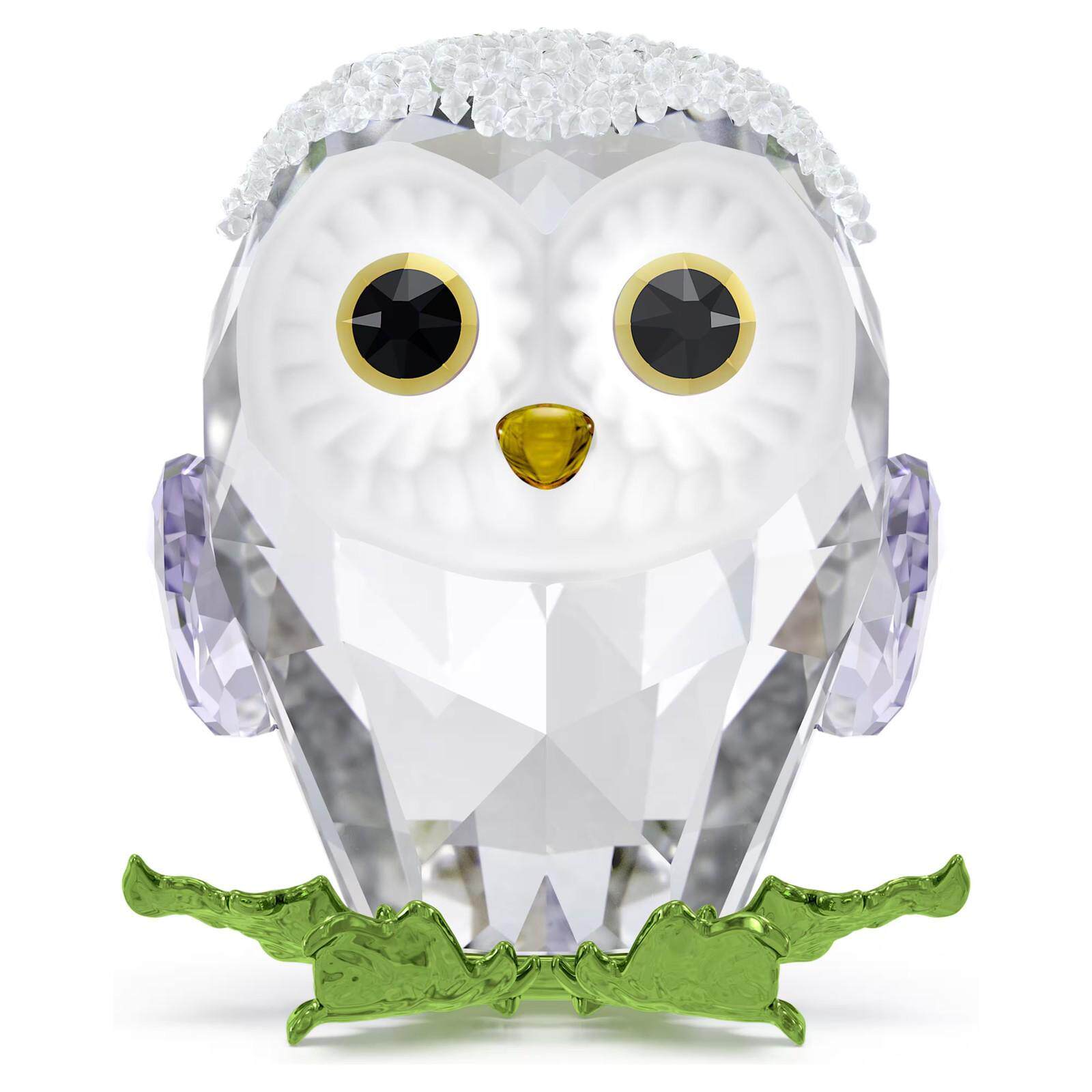 SWAROVSKI施华洛世奇水晶Idyllia婴儿猫头鹰摆件装饰白色5684483