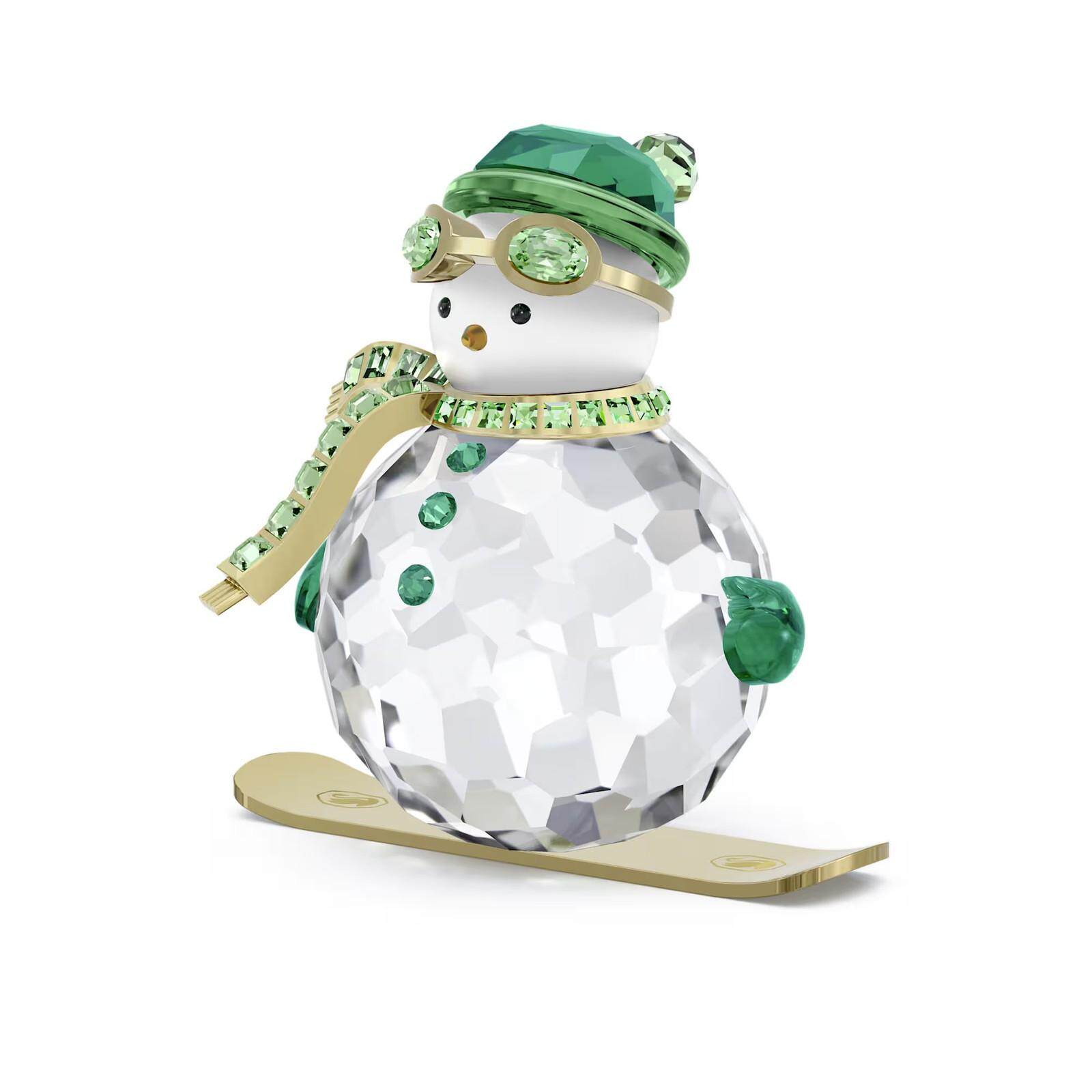 SWAROVSKI施华洛世奇水晶节日庆祝Dulcis雪人摆件绿色5687168