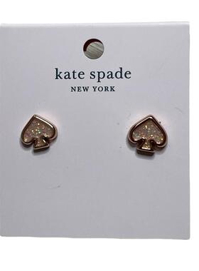 Kate Spade everyday闪光珐琅studs耳环玫瑰金色