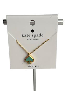 Kate Spade Everyday珐琅项链in水晶蓝色金色