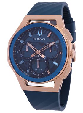 美国代购宝路华Bulova 97A185男手表Marc Anthony CURV计时表石英