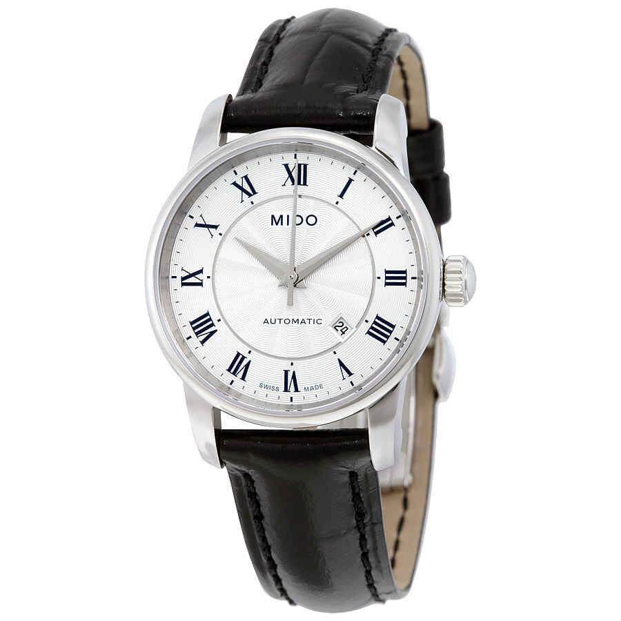Mido美度Baroncelli II自动机械银表盘女士手表M76004214