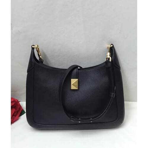 kate spade New York黑色荔枝皮Zipper Closure斜挎包