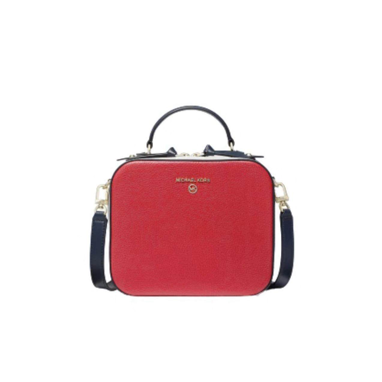 Micheal Kors Michael Jet套装大号相机斜挎包红色明亮白色包
