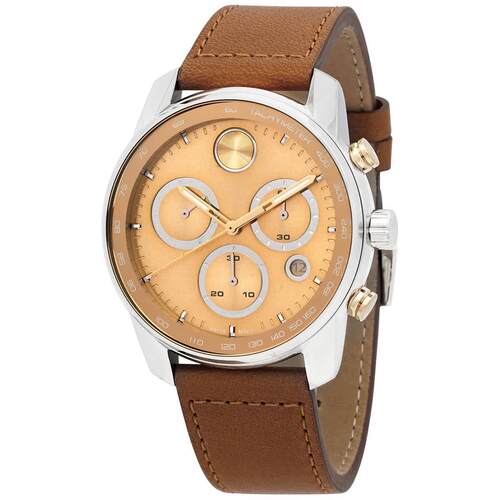 摩凡陀表Movado 3600908男手表Bold Verso计时表石英金色