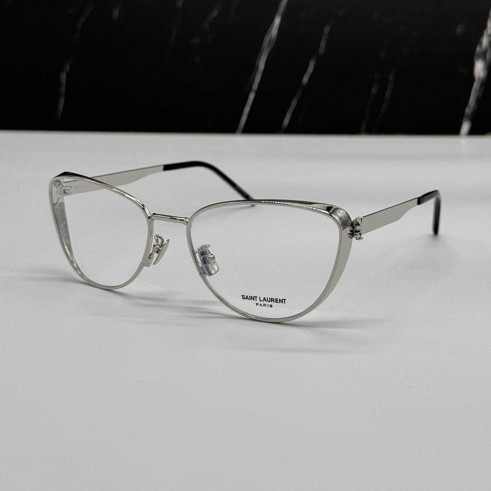 SAINT LAURENT圣罗兰SL M92 001Silver金属猫眼近视眼镜框架