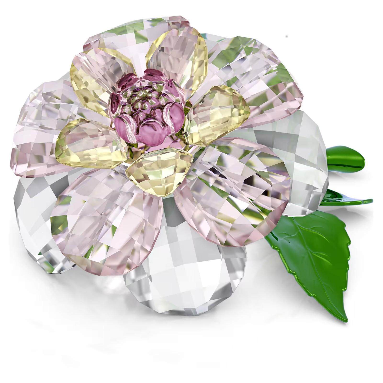 SWAROVSKI施华洛世奇水晶Florere Camellia摆件装饰彩色的5721538
