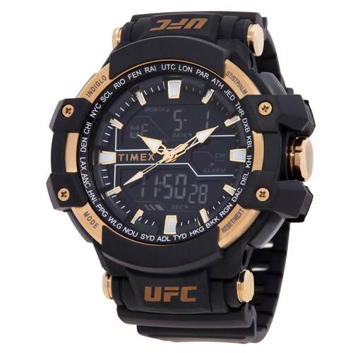 天美时Timex TW5M58300JT男手表UFC Combat石英数字的黑色