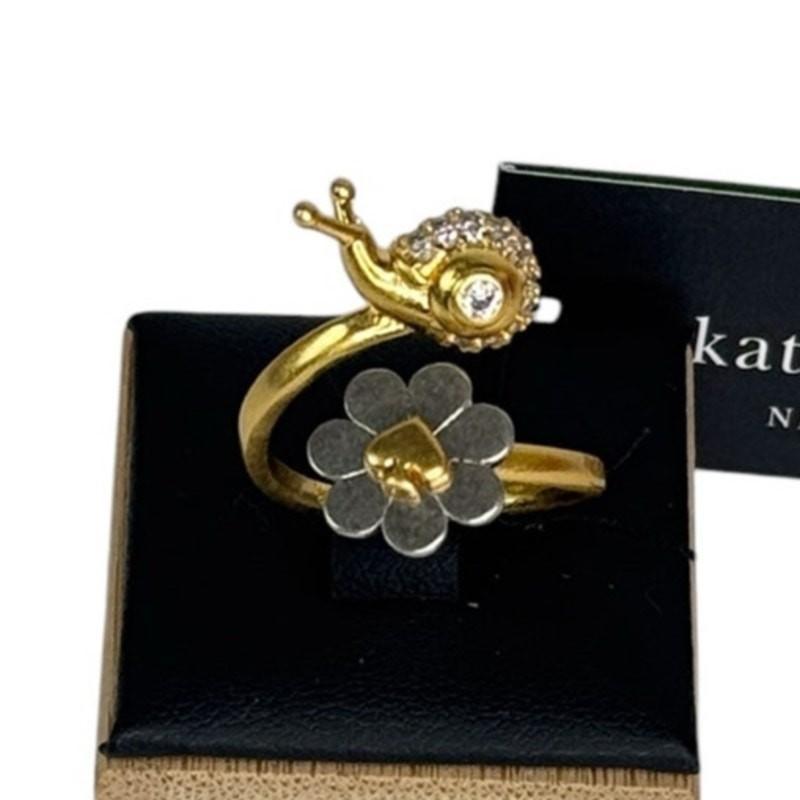Kate Spade Garden Glam Snail By pass戒指6