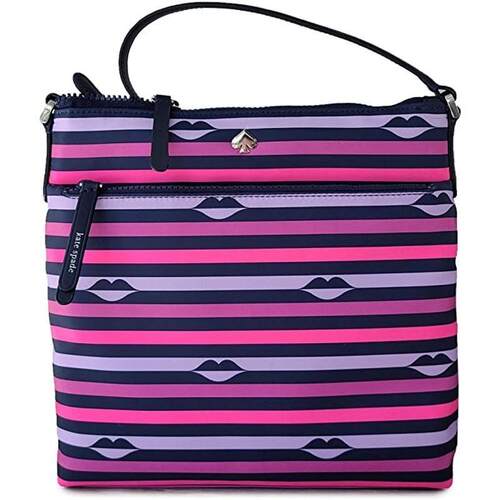 Kate Spade New York Jae尼龙斜挎包Hand包stripes Lips