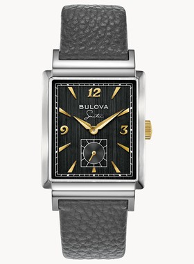 宝路华Bulova 98A261男手表男士Frank Sinatra石英灰色银