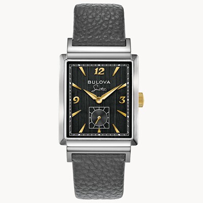 宝路华Bulova 98A261男手表男士Frank Sinatra石英灰色银