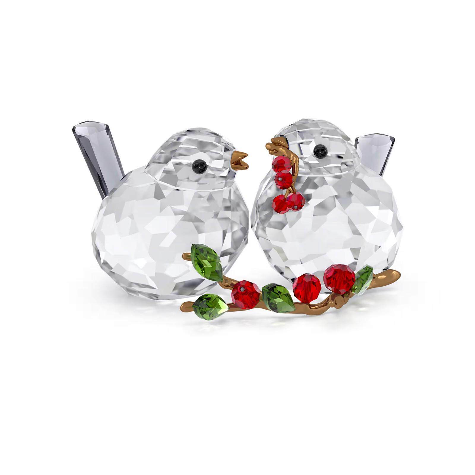 SWAROVSKI施华洛世奇Idyllia鸟夫妇Berries摆件装饰红色5701371