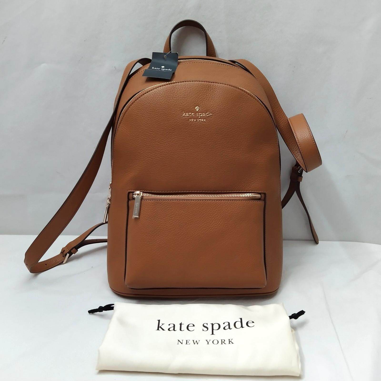 kate spade new york Lena Kate通用款女包棕色真皮Zipper