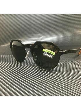 Persol PO2488S男太阳眼镜111658黑色Demishiny绿色偏光