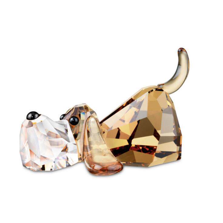 施华洛世奇Swarovski 5155667 Adults摆件水晶Topaz一群狗