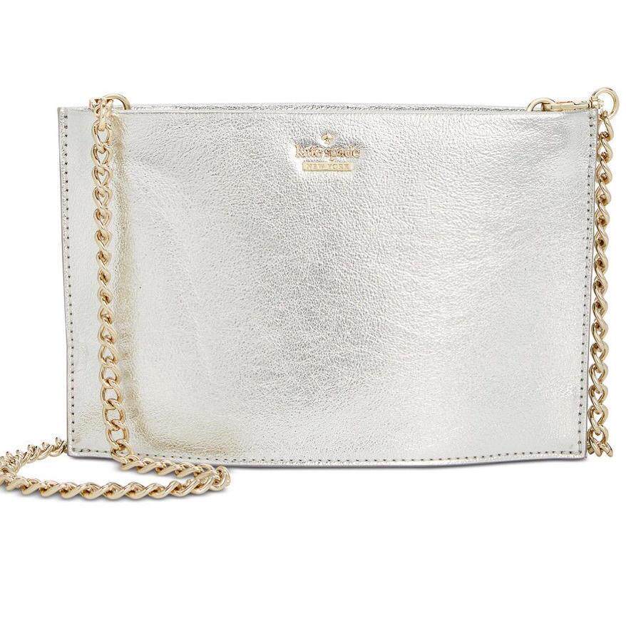 Kate Spade New York Higland drive迷你Sima斜挎包platino金色链