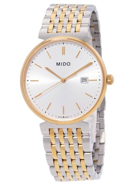 Mido美度Dorada石英银表盘双色手表M0334102203100