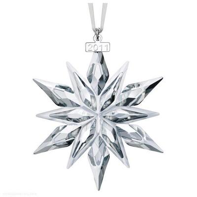 施华洛世奇Swarovski 1092037 Adults摆件Snowflake水晶清楚