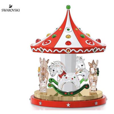 施华洛世奇Swarovski 5637096 Home摆件Carousel Crystal, met
