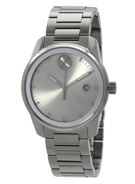 Movado摩凡陀Bold Verso石英灰色表盘男士手表3600860