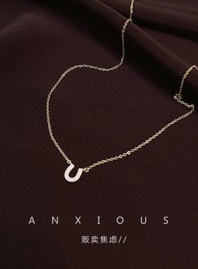 贩卖焦虑｜法式马蹄U型项链轻奢精致高级感小众925纯银锁骨链通勤
