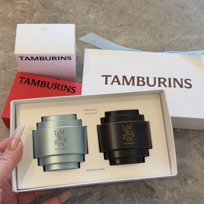现货 tamburins贝壳香氛香水护手霜礼盒CHAMO一丝蔚籍粉色PUMKINI