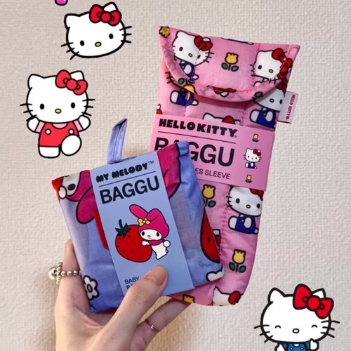 代购 Baggu联名款购物袋hello kitty环保袋收纳袋可折叠Snoopy