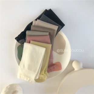 春夏季日系珠光清凉丝短丝袜薄款透明纯色水晶玻璃丝仙女堆堆短袜