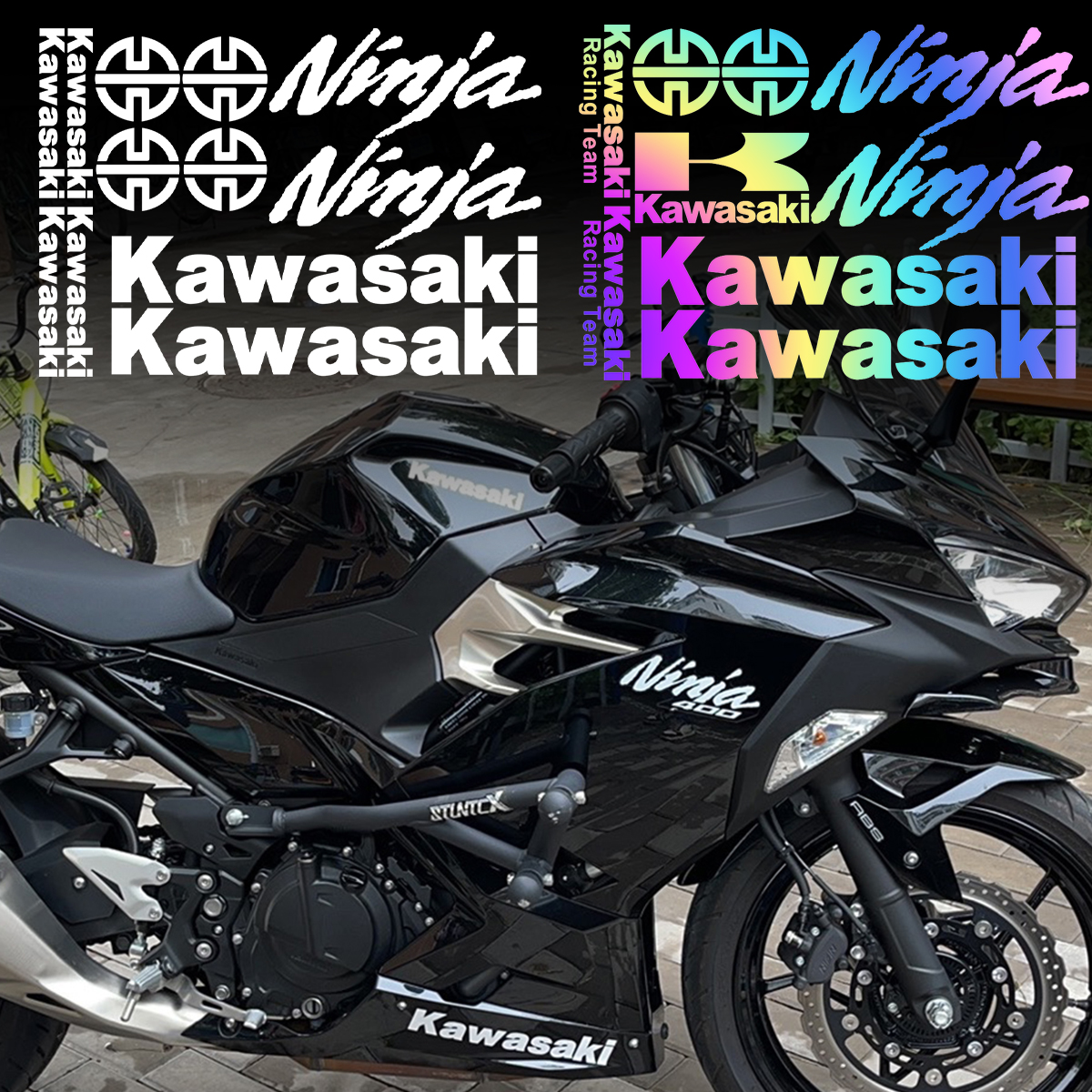 适用川崎LOGO贴纸ninja全车套贴