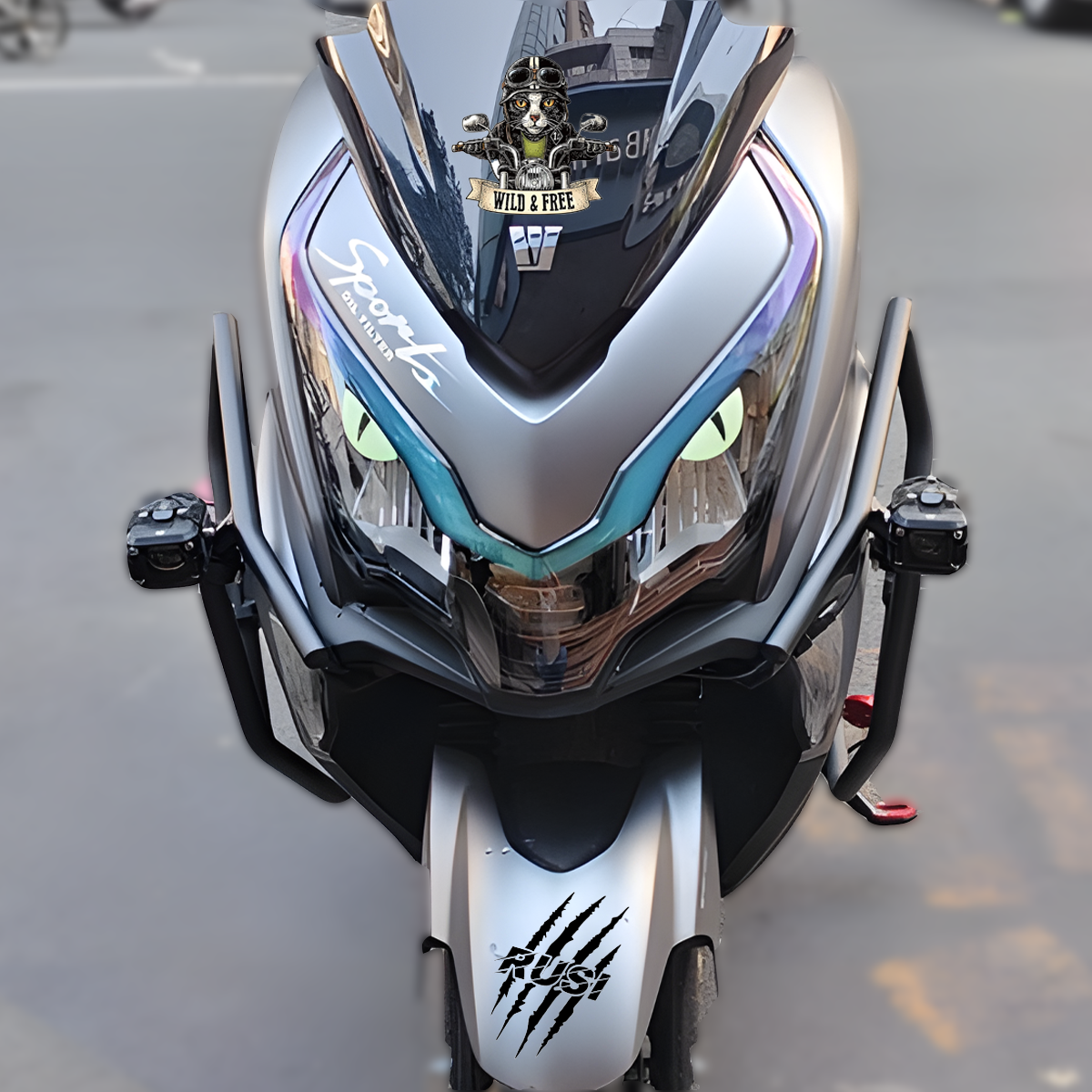 适用豪爵ADX125改装饰防水贴纸