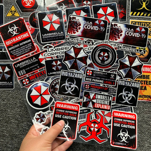 生化危机保护伞反光贴纸改装饰件