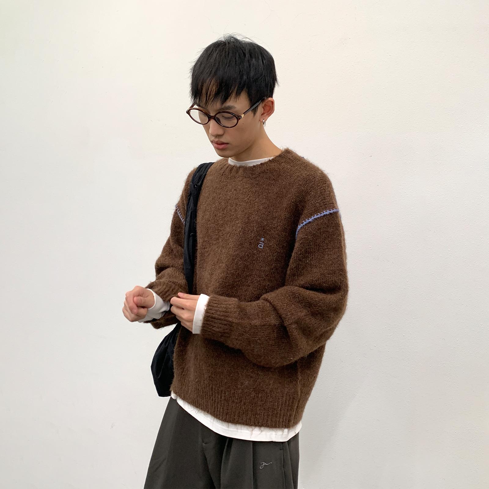 ROARINGWILD粗针羊毛毛衣