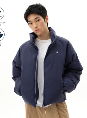 roaringwild a arch咆哮野兽蓝色立领基础外套鸭绒保暖男士羽绒服