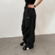 咆哮野兽 黑色轻质休闲裤 美式 roaringwild 男款 arch 伞兵长裤