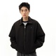 roaringwild 黑色宽松翻领外套鹅绒夹克羽绒服男 咆哮野兽 arch