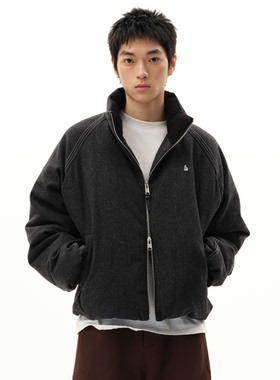 roaringwild a arch 咆哮野兽 立领宽松绵羊毛外套保暖鹅绒羽绒服