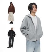 加厚短款 roaringwild 连帽卫衣秋冬外套 咆哮野兽 灰色开衫 arch