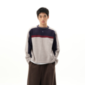 arch 咆哮野兽 roaringwild 撞色拼接圆领秋冬复古针织衫 毛衣男