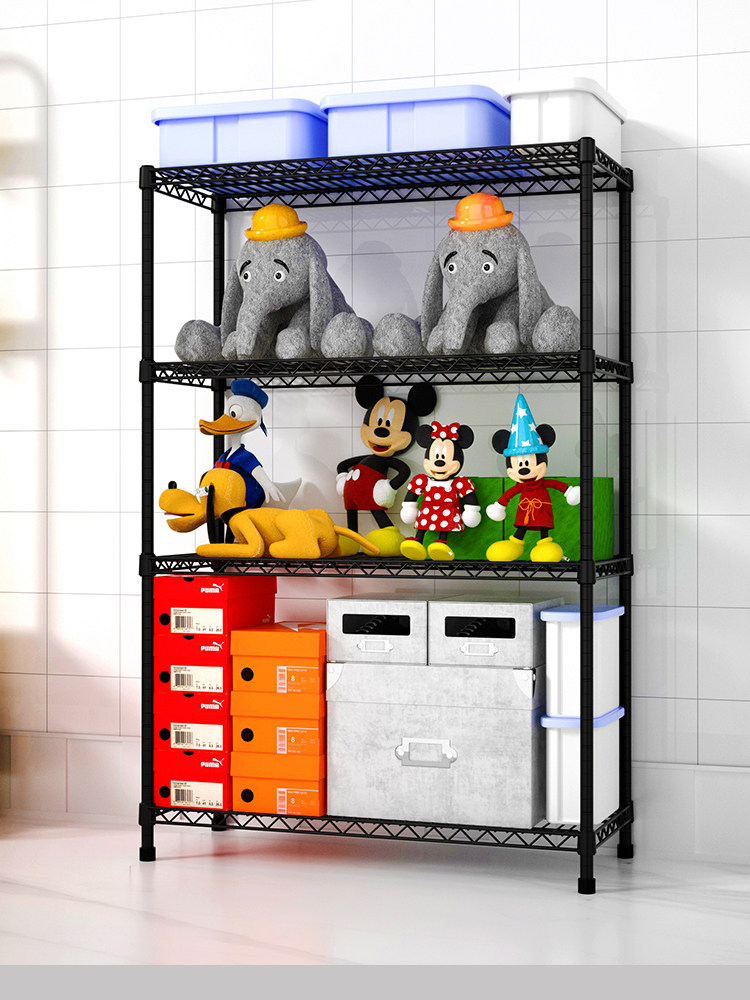 卧室收纳整理架落地客厅置物架