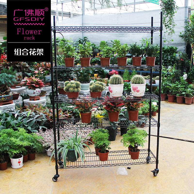 垫高层摆日式diy盆栽底座北欧风置物架花店5层方形延伸香樟木花架