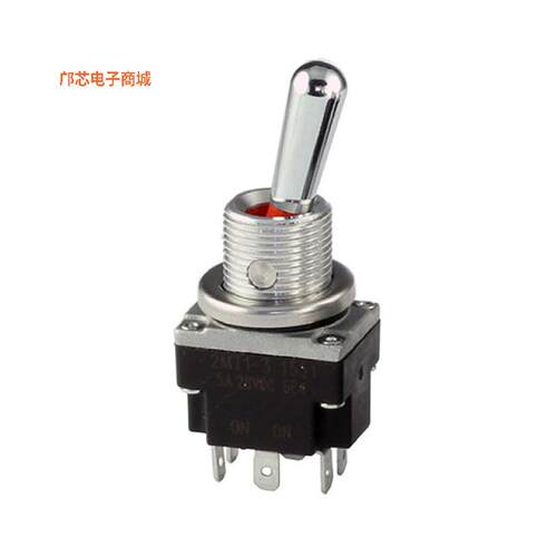 2MT1-5 -||全新原装SWITCH TOGGLE DPDT 5A 28V