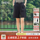 宽松直筒小个子五分裤 Smen诗萌2025春季 阔腿裤 新款 子 高腰西装