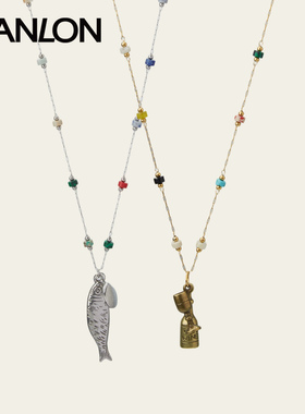 自然论渔光浅醉简约长项链