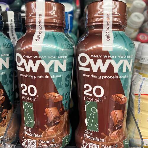 美国进口 OWYN植物蛋白营养饮品 黑巧克力朱古力味 355毫升*6瓶