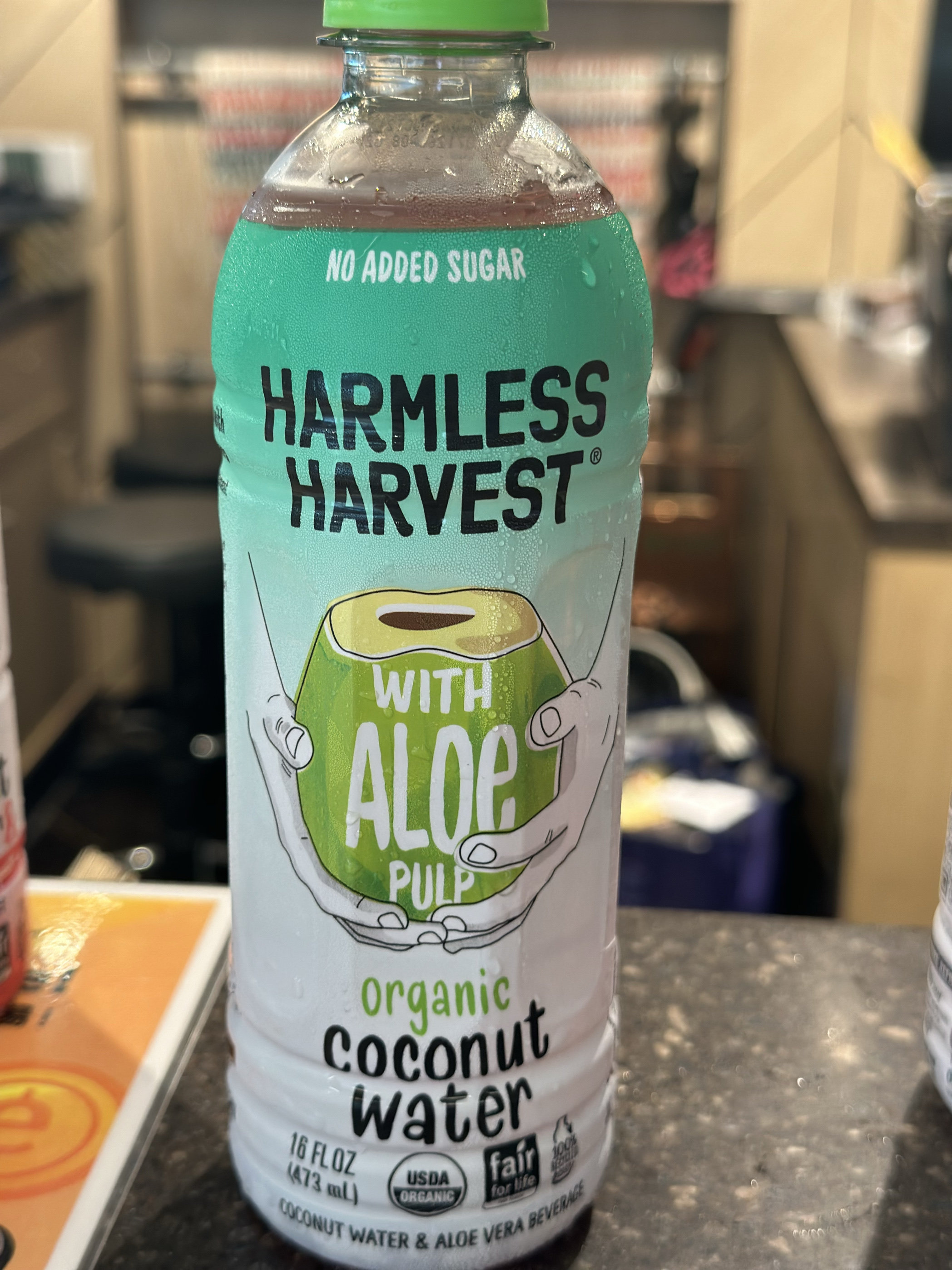 代购正品 国外进口 HARMLESS HARVEST有机芦荟果椰子水 473毫升